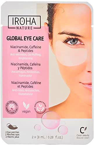 IROHA NATURE Parches de Ojos Tisú CUIDADO GLOBAL con Niacinamida