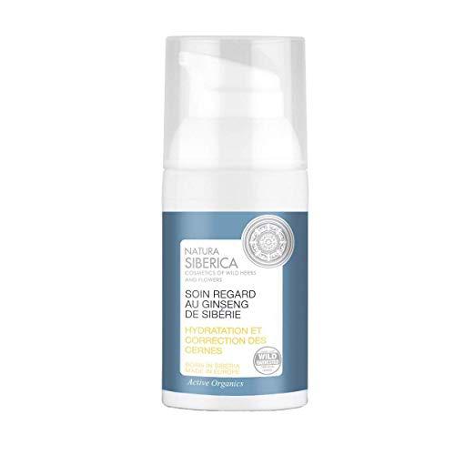 Natura Siberica Crema Gel para el Contorno de Ojos Ginseng Siberiano Hidratante y Anti Ojeras