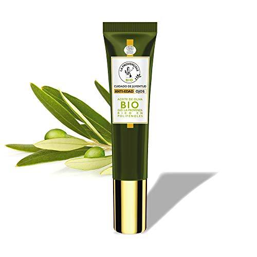 La Provençale Bio, Contorno de Ojos Anti-Edad con Aceite de Oliva BIO y Flor de Aciano Descongestionante