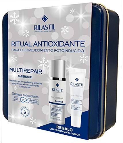 Rilastil Multirepair - Kit con Sérum S-Ferulic Antioxidante y Antiedad (30 ml) + Contorno de Ojos y Labios (15 ml)