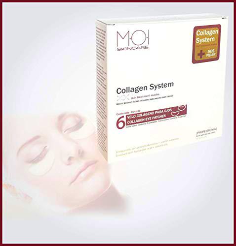 Tratamiento exclusivo COLLAGEN SYSTEM con 6 sobres con 2 parches zona ojos M·O·I Skincare