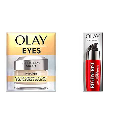 Olay Eyes Ultimate Eye Cream para Ojeras, Arrugas y Bolsas + Sérum De Día Ultrarreafirmante