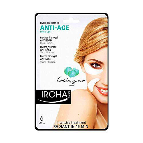 Iroha Nature - Parches Hidrogel para Ojos, Antiedad con colágeno